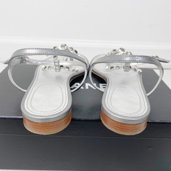 Chanel Interlocking CC Logo Sandals - Picture 3 of 6